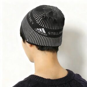 Adidas Stella McCartney Black and Gray Run Beanie